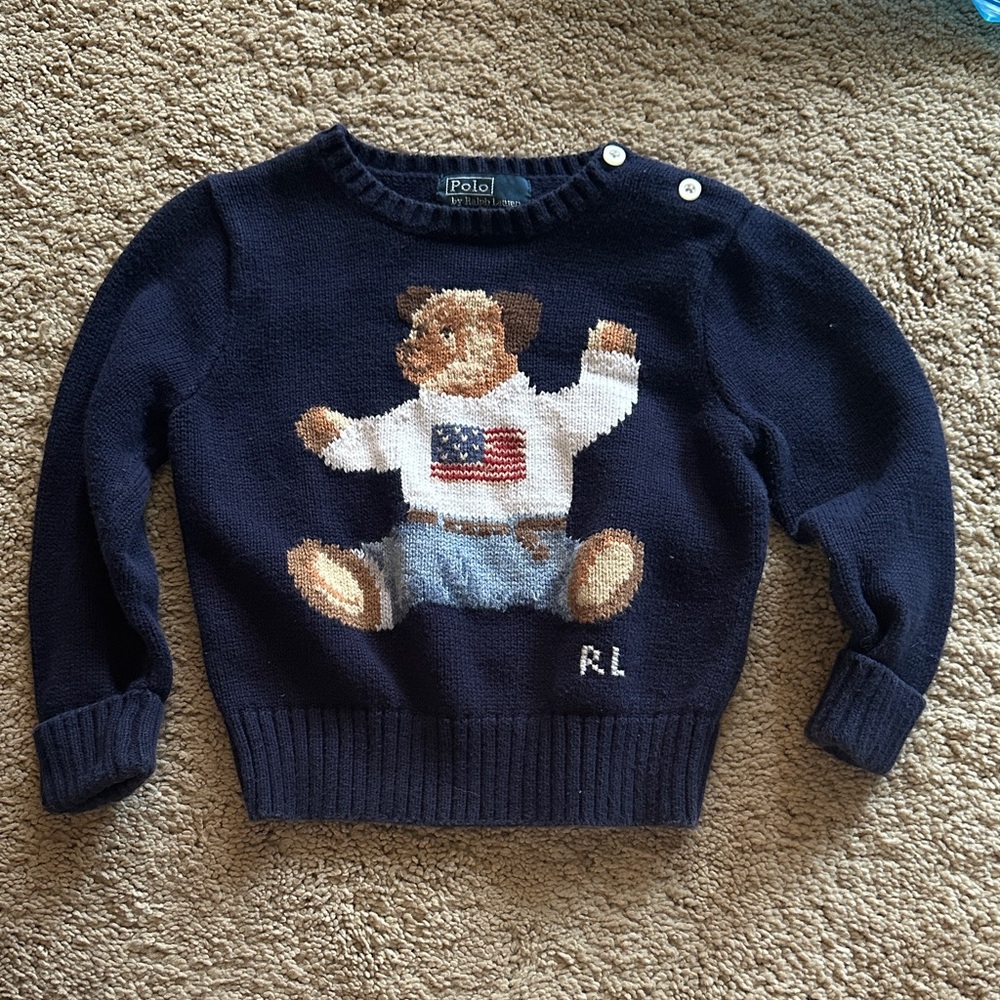 Polo by Ralph Lauren Classic Navy Knit Sweater